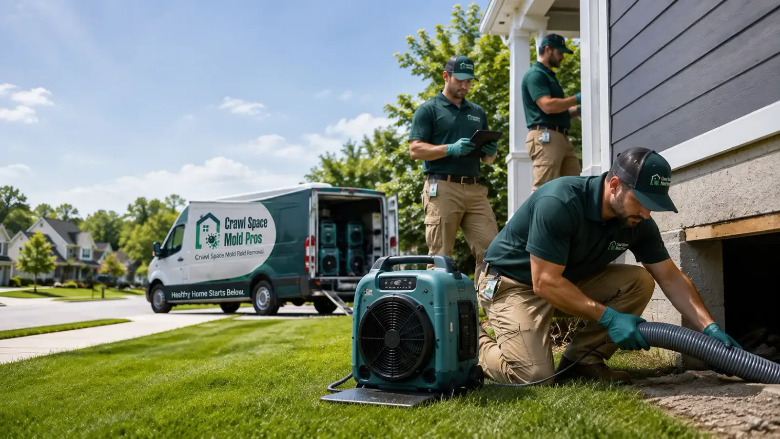 Crawl Space Mold Removal in Franklin, WI